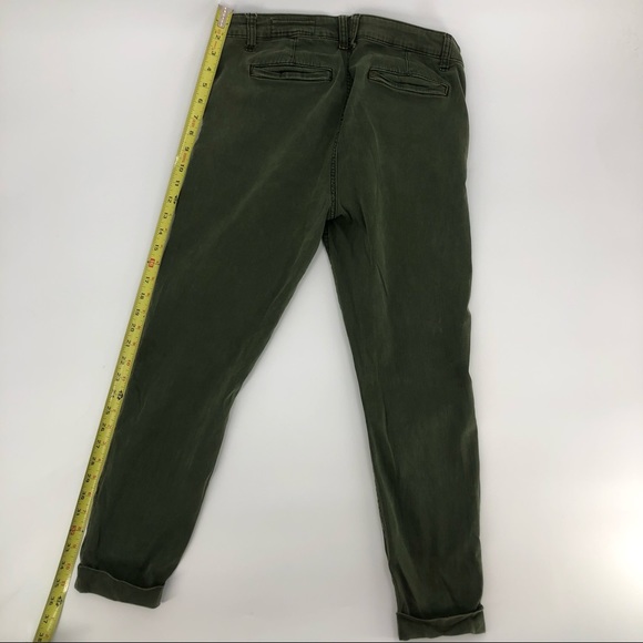 Pistols Green Cotton Cuffed Jean - Size 30 - Picture 5 of 8